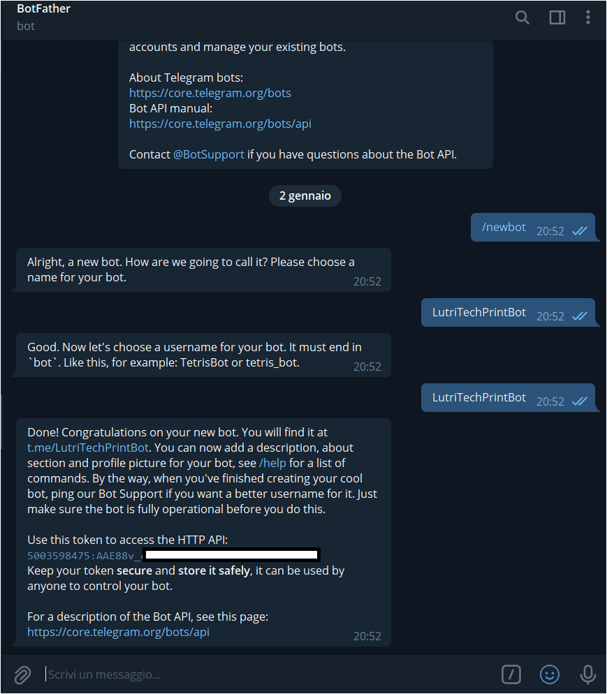 Telegram Bot - LutriTech.it